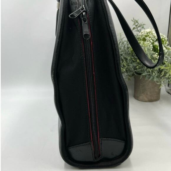 Knomo London Cholet Vintage Black leather 15"‎ laptop travel bag Tote  #F 729221 - Picture 3 of 12